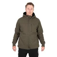 Fox Collection Sherpa Jacket Green & Black
