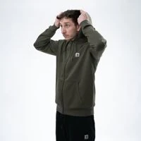Nash Make It Happen Badge Zipped Hoodies Green