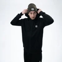 Nash Make It Happen Badge Zipped Hoodies Black
