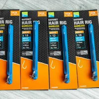 Preston Innovations KKH-B Bayonet Barbless Hair Rigs 4inch
