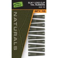 Fox Edges Naturals Size 10 Slik Lead Clip Tail Rubbers