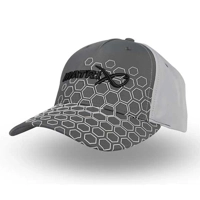 Matrix Hex Print Grey Baseball Cap