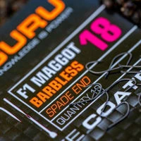 Guru F1 Maggot Barbless Spade End Hooks