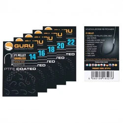 Guru F1 Pellet Barbless Spade End Hooks