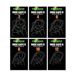 Korda Wide Gape Barbless Hooks
