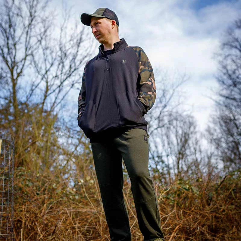 Fox LW Black/Camo QTR Zip Pullover