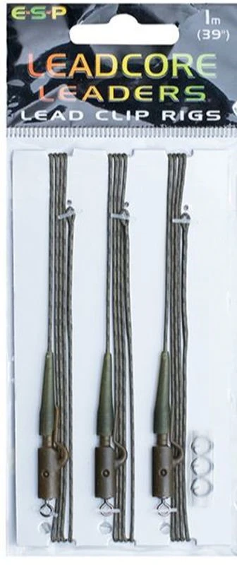ESP Leadcore Leaders Lead Clips 1.0m