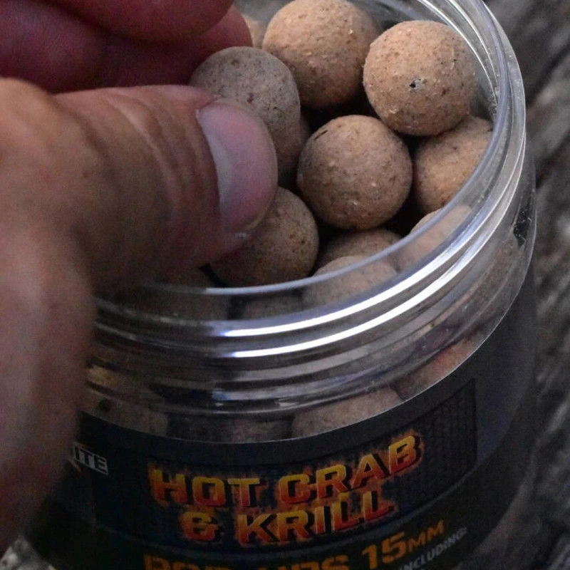 Dynamite Baits Hot Crab & Krill Food Bait Pop Ups 15mm