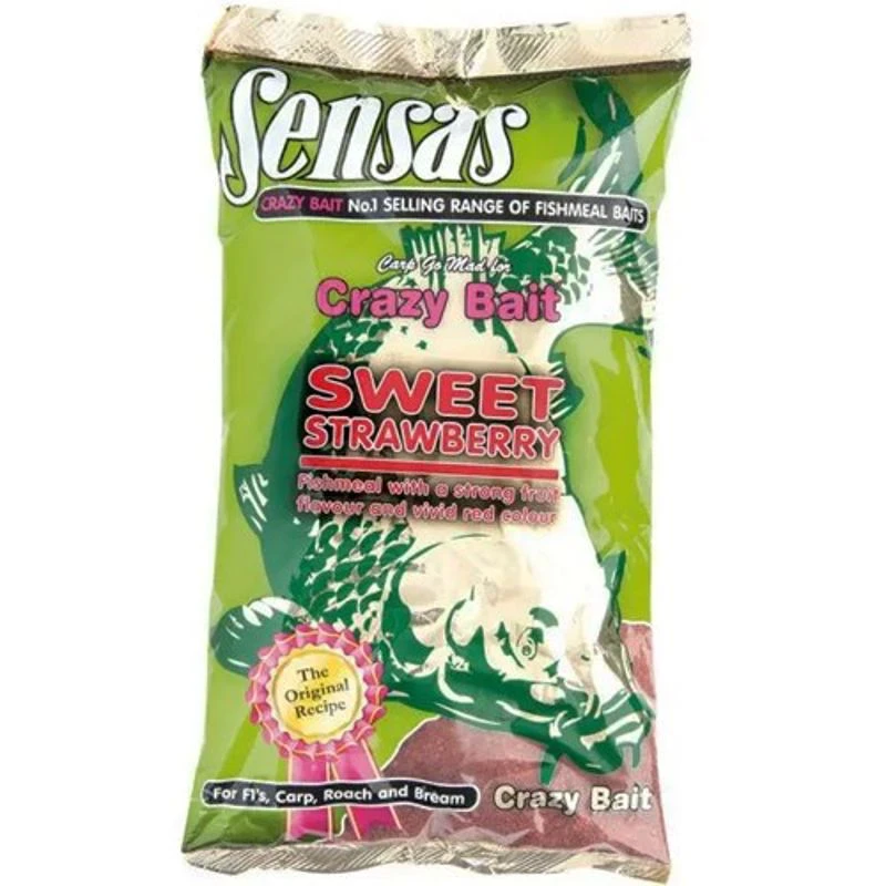 Sensas Crazy Bait Sweet Strawberry Groundbait 1Kg