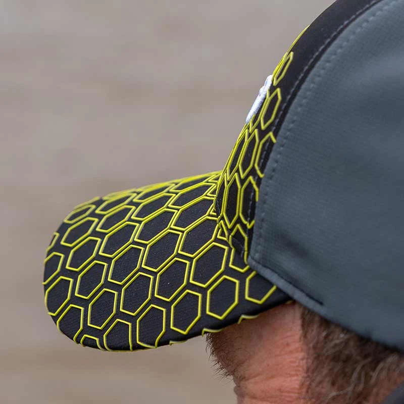 Matrix Hex Print Black Baseball Cap