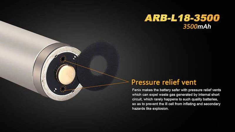 Fenix ARB-L18-3500 18650 Rechargeable Li-ion Battery 3500mAh 3.6v