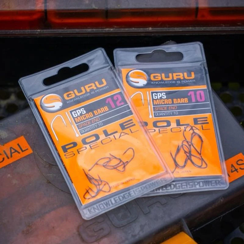 Guru Pole Special Spade End Barbed Hooks