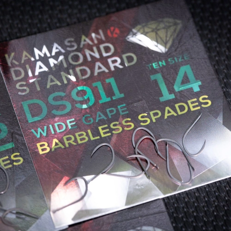 Kamasan Diamond Standard DS911 Wide Gape Barbless Hooks