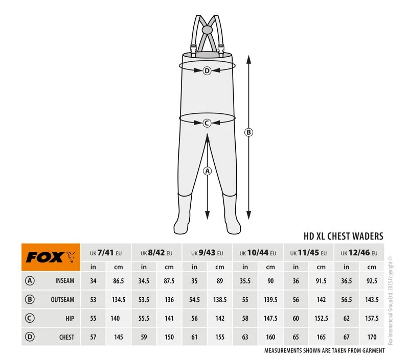 Fox Khaki HD XL Waders