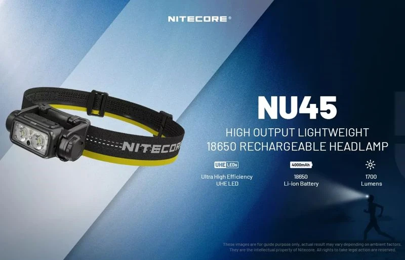 Nitecore NU45 Rechargeable Head Torch
