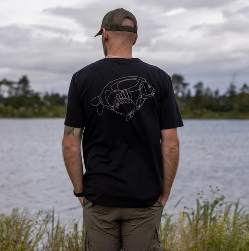 Korda One Liner Tee Black