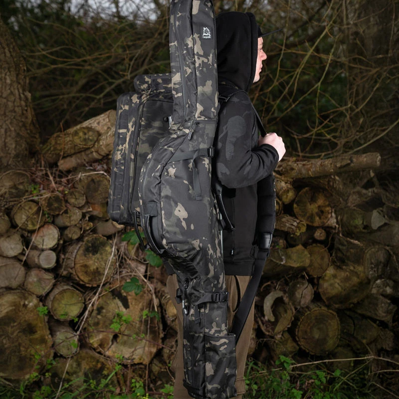 CarpLife Eclipse Camo Retractable Holdall 3 Rod
