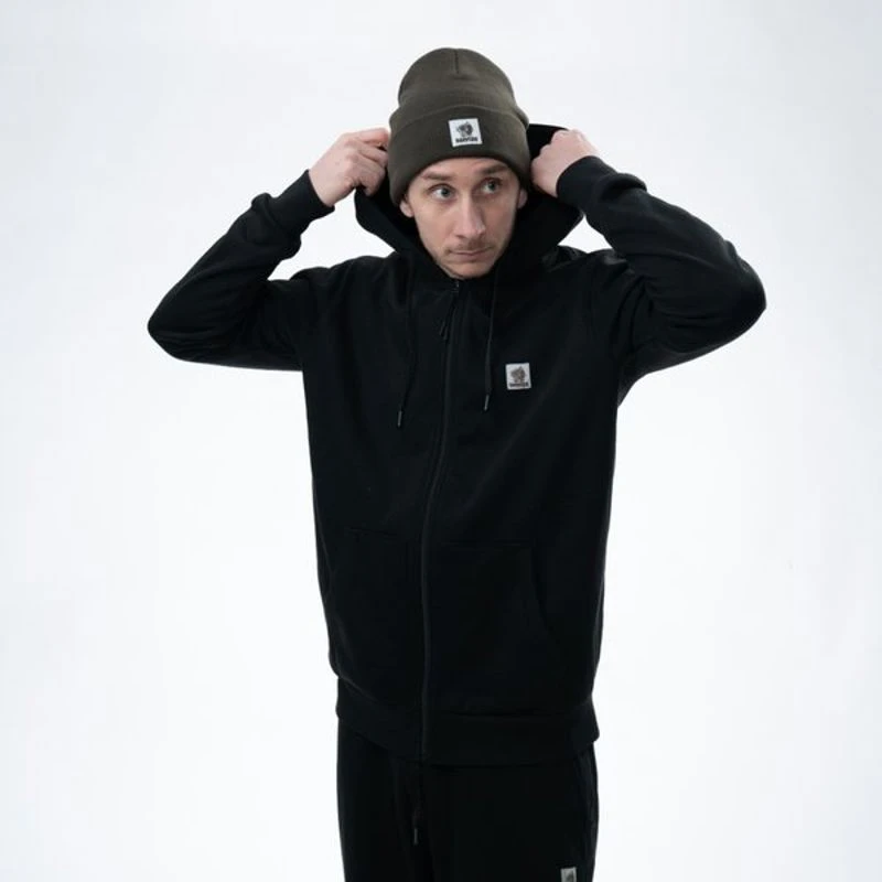 Nash Make It Happen Badge Zipped Hoodies Black