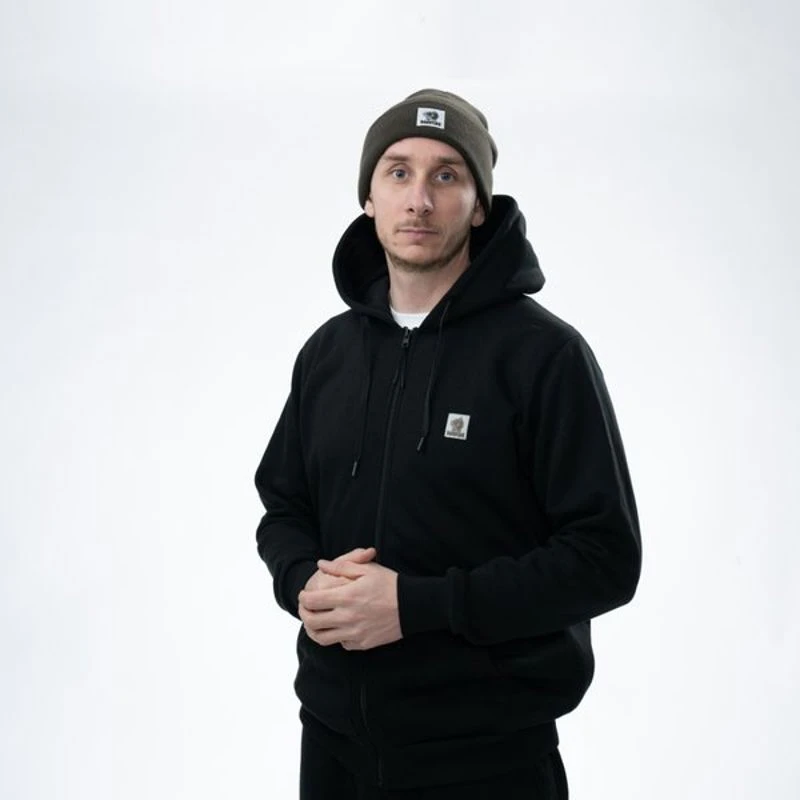Nash Make It Happen Badge Zipped Hoodies Black