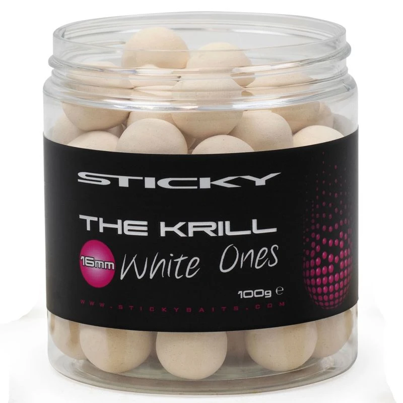 Sticky Baits The Krill White Ones Pop Ups 16mm