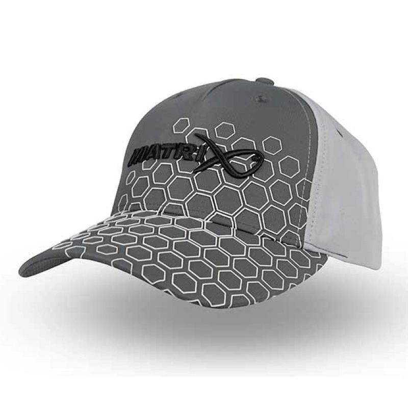 Matrix Hex Print Grey Baseball Cap