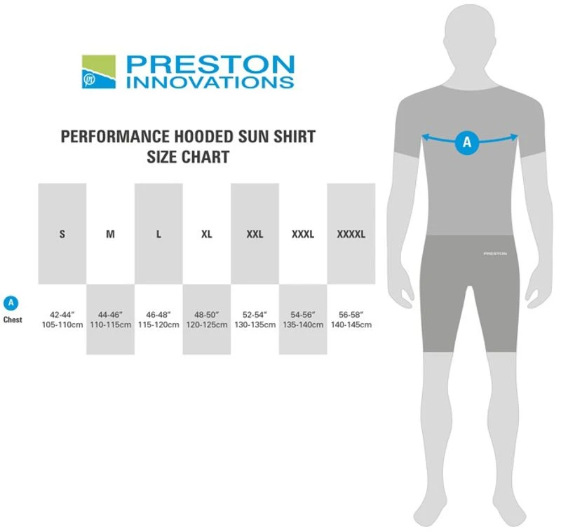Preston Innovations Performance Hooded UPF-40 Sun Shirt