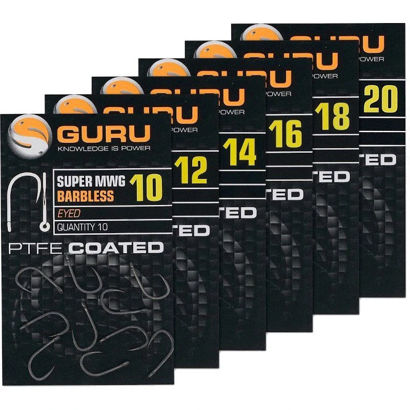 Guru Super MWG Barbless Eyed Hooks
