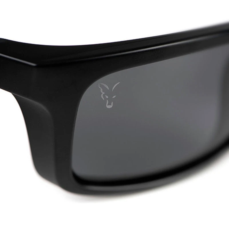 Fox Collection Wraps Black Orange Sunglasses