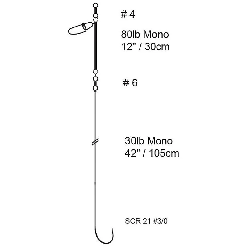 Cox Rawle Boat Rig 3/0